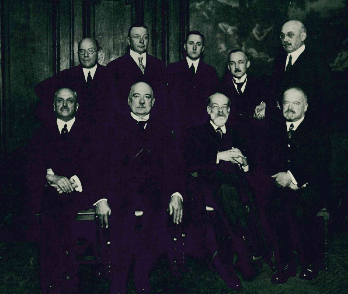Erste Sitzung der Deutschen Vertretung der ICC 1925
